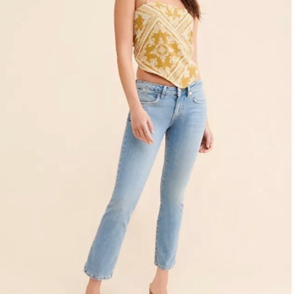 Liv Crop Flare Low Rise Jeans Free People
